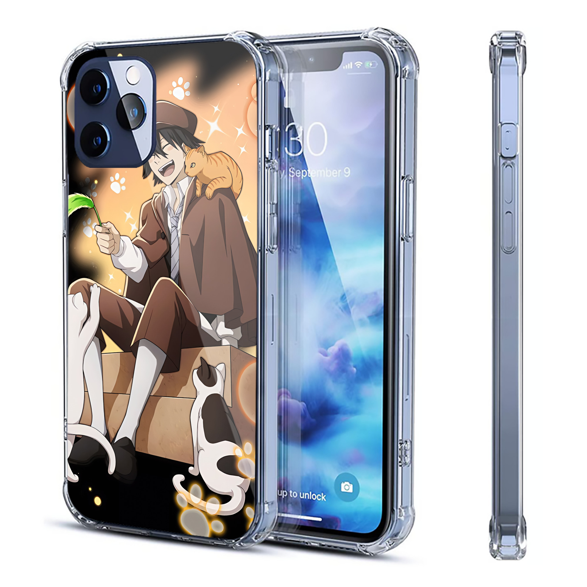 （画像用） 文豪ストレイドッグス Bungo Stray Dogs 【iPhone 12シリーズ対応】透明スマホケース（クリアソフトケース）
